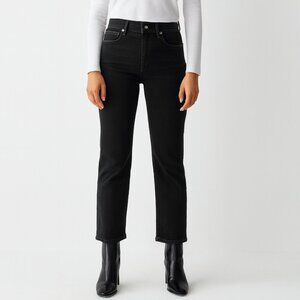 AMO Kate Mid Rise Slim Jeans Women’s Size 31 Black Magic Stretch Ankle Denim